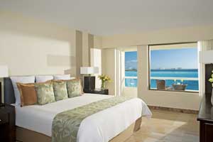 Deluxe Ocean Front Room with Balcony at Dreams Sands Cancun Resort & Spa